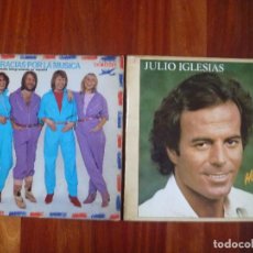Discos de vinilo: CARATULA LP JULIO IGLESIAS HEY Y ABBA GRACIAS POR LA MÚSICA IDEAL DECORACIÓN
