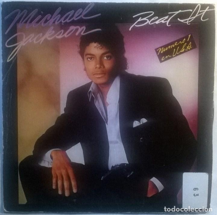 Discos de vinilo: Michael Jackson. Beat it. Epic, Spain 1983 (single promocional) - Foto 1