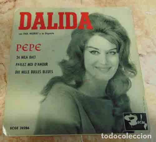 Discos de vinilo: DALIDA - PEPE + 3 - EP 1961 - Foto 1