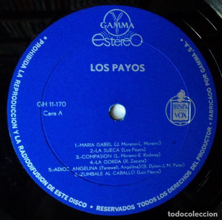 Discos de vinilo: Los Payos - Grandes Exitos - 1.&ordf; Edicion de M&eacute;xico - Foto 4