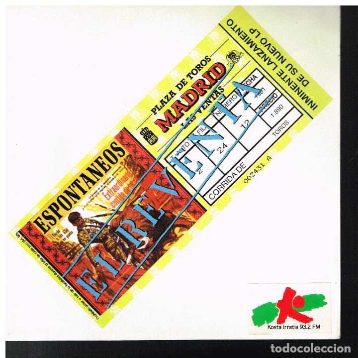 Discos de vinilo: ESPONTANEOS - EL REVENTA - SINGLE 1991 - PROMO - Foto 1