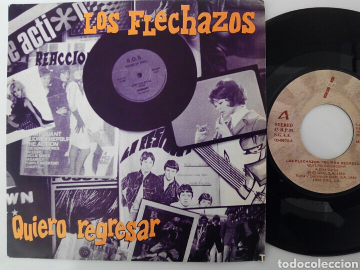 Discos de vinilo: Los flechazos, Quiero regresar 1990 - Foto 1