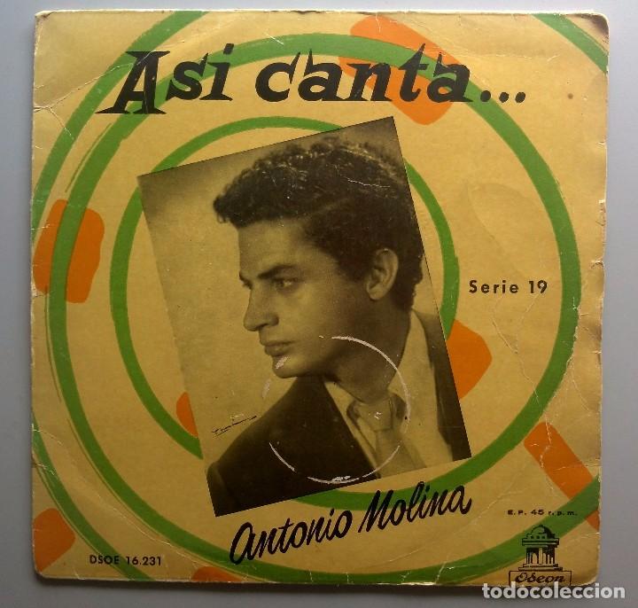 Discos de vinilo: ANTONIO MOLINA ASI CANTA - Foto 1