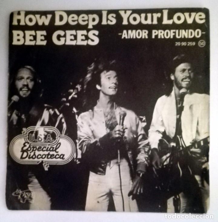Discos de vinilo: BEE GEES HOW DEEP IS YOUR LOVE - Foto 1