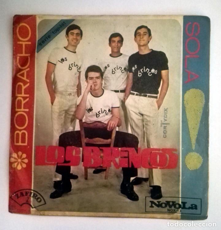 Discos de vinilo: LOS BRINCOS -BORRACHO- SOLA - Foto 1