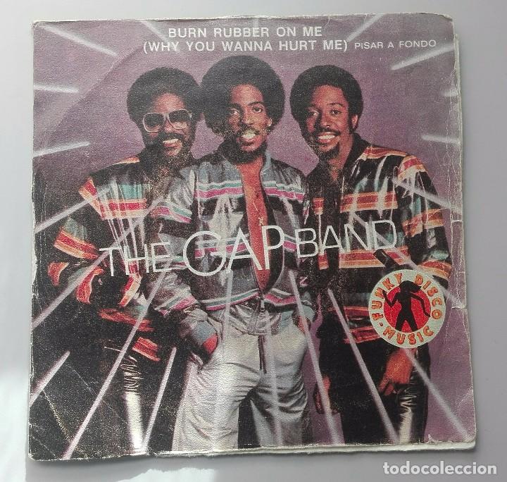 Discos de vinilo: THE GAP BAND - BURN RUBBER ON ME - - Foto 1