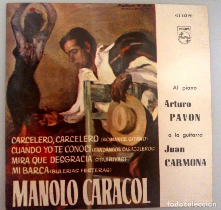Discos de vinilo: MANOLO CARACOL -CARCELER CARCELERO - Foto 1