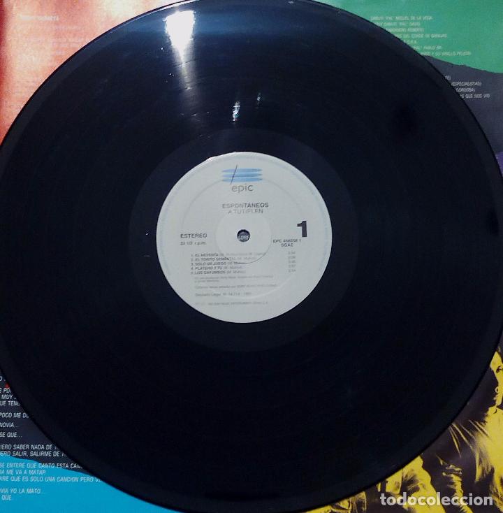 Discos de vinilo: LP ESPONT&Aacute;NEOS - A TUTIPLEN - EPIC 1991. - Foto 4
