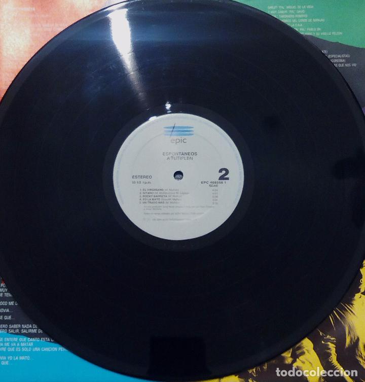 Discos de vinilo: LP ESPONT&Aacute;NEOS - A TUTIPLEN - EPIC 1991. - Foto 5