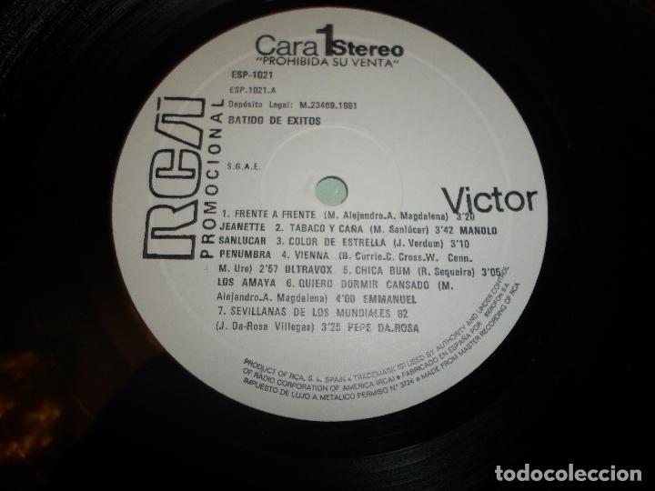 Discos de vinilo: BATIDO DE EXITOS - JEANETTE / PENUMBRA / SPANDAU BALLET - Foto 3