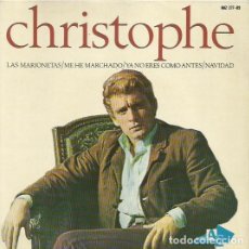 Discos de vinilo: CHRISTOPHE . MAXI SINGLE . SELLO HISPAVOX. EDITADO EN ESPAÑA. AÑO 1965. Lote 70737609