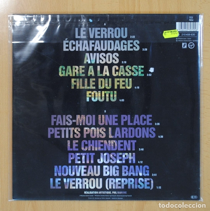 Discos de vinilo: JULIEN CLERC - FAIS MOI UNE PLACE - LP - Foto 2