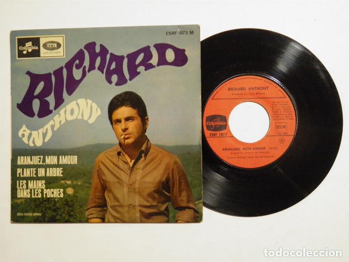Discos de vinilo: RICHARD ANTHONY - ARANJUEZ, MON AMOUR + 2 - Foto 3