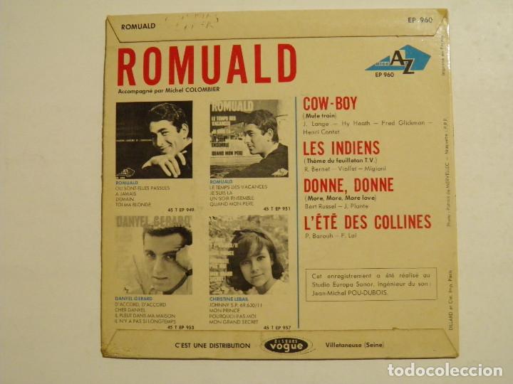 Discos de vinilo: ROMUALD - COW-BOY + 3 - Foto 2