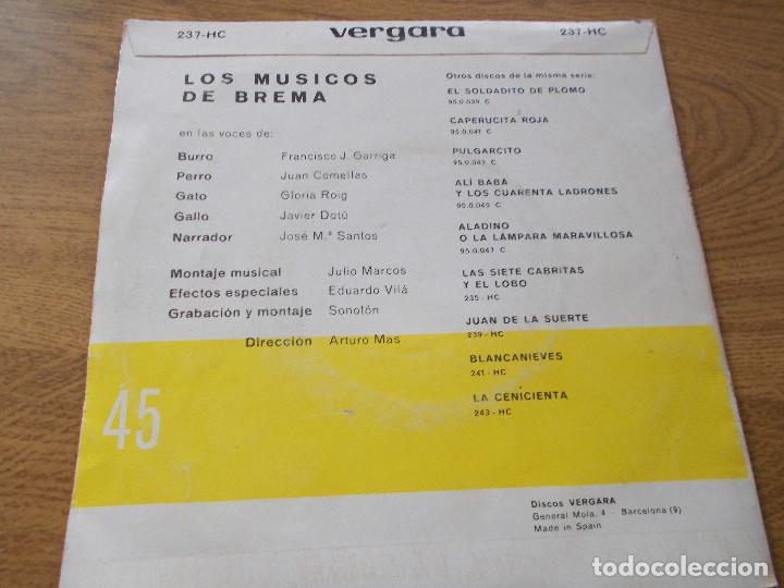 Discos de vinilo: LOS MUSICOS DE BREMA. - Foto 2