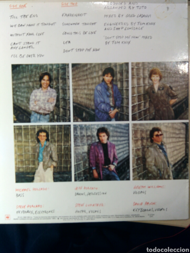 Discos de vinilo: Toto Fahrenheit - Foto 3