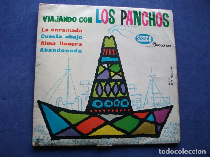 Disques de vinyle: VIAJANDO CON LOS PANCHOS EP DISCOPHON SEECO 1961 alma llanera/ abandonada/ la enramada +1
