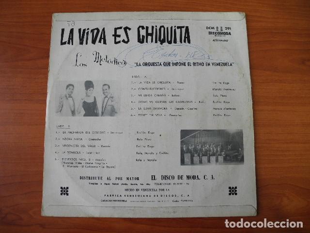 Discos de vinilo: La vida es chiquita. Los mel&oacute;dicos. - Foto 2