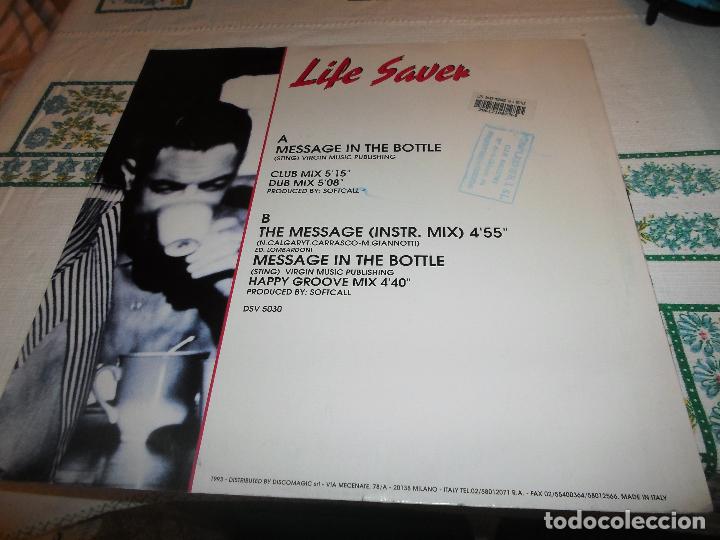 Discos de vinilo: MESSAGE IN THE BOTTLE LIFE SAVER - Foto 3