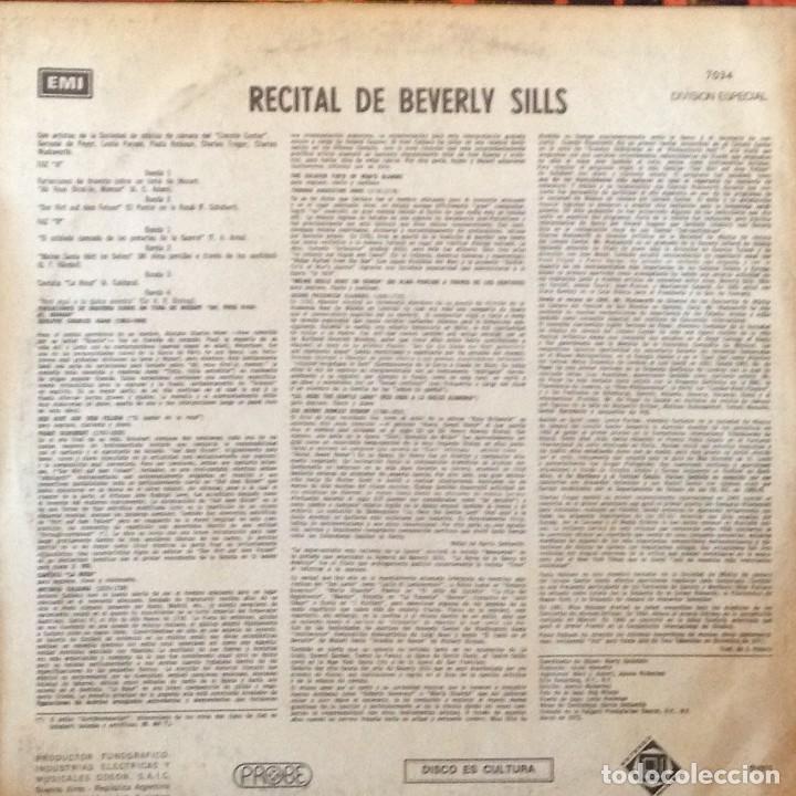 Discos de vinilo: LP argentino de Beverly Sills a&ntilde;o 1972 - Foto 2