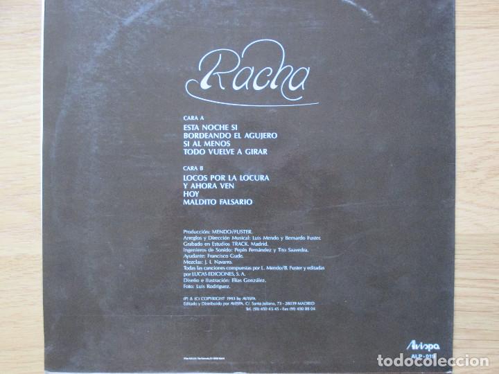 Discos de vinilo: RACHA - MARCANDO EL COMPAS - LP - 1993 - Foto 2