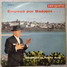 Discos de vinilo: CANALEJAS DE PUERTO REAL - EMPEZÓ POR BADAJOZ... 1963 EP VERGARA TARANTA SOLEÁ JALEÍLLO. Lote 71243175
