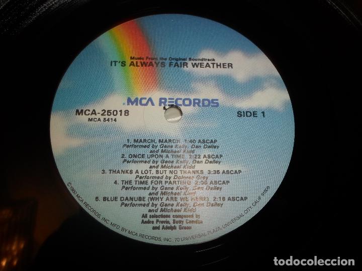 Discos de vinilo: ITS ALWAYS FAIR WEATHER - BSO - Foto 3