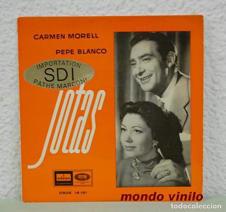 Discos de vinilo: Carmen Morell y Pepe Blanco. Jotas. Odeon 1958. EP - Foto 1