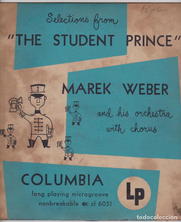 Discos de vinilo: SELECTIONS FROM THE STUDENT PRINCE - MAREK WEBER -1949 - LP - Foto 1
