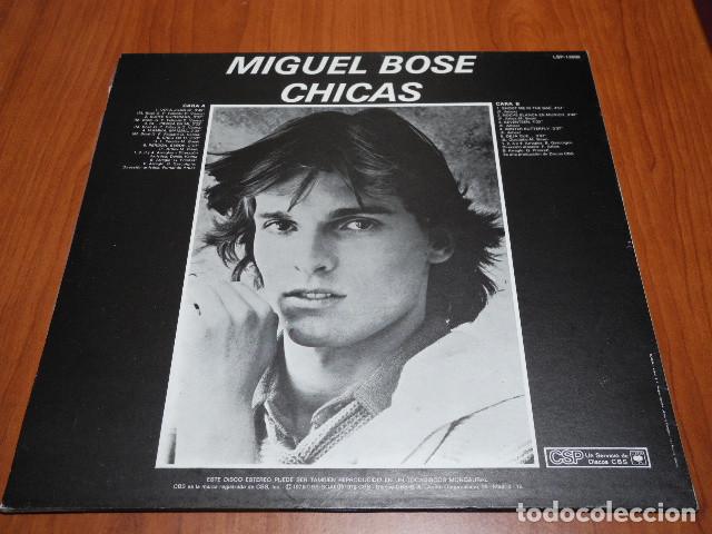 Discos de vinilo: Miguel Bos&eacute;. Chicas - Foto 2