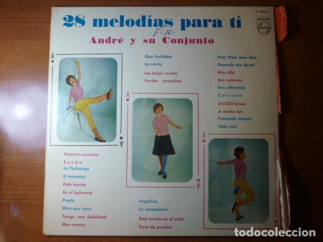 Discos de vinilo: DISCO ANDRE Y SU CONJUNTO, 28 MELOD&Iacute;AS PARA TI. - Foto 1
