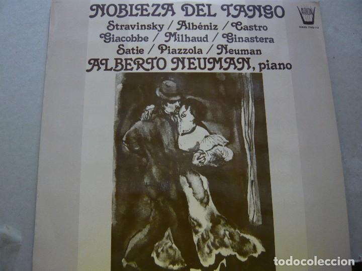 Vinyl records: ALBERTO NEUMAN. NOBLEZA DEL TANGO. ARION-HARS 740-10 LS LP 1977 SPAIN