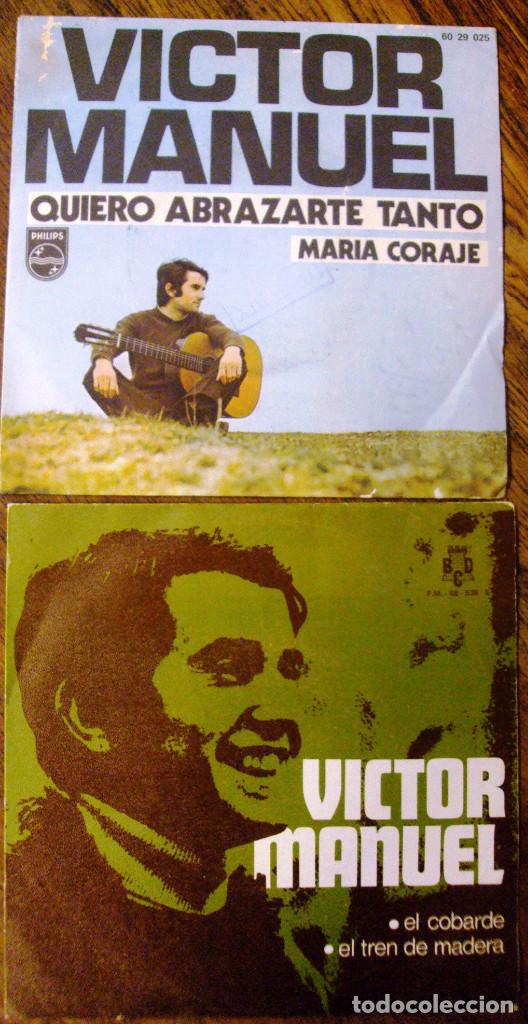 Discos de vinilo: Single Vinilo Victor Manuel Lote 2 items - Foto 1