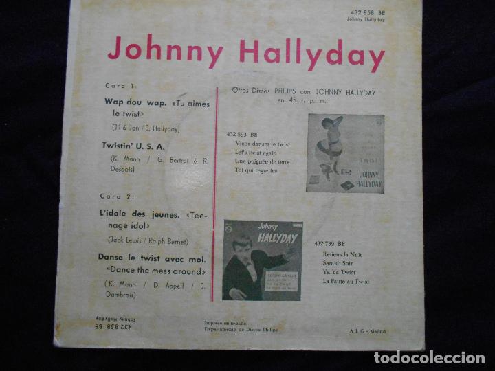 Discos de vinilo: JOHNNY HALLYDAY // WAP DO WAP + 3 - Foto 2