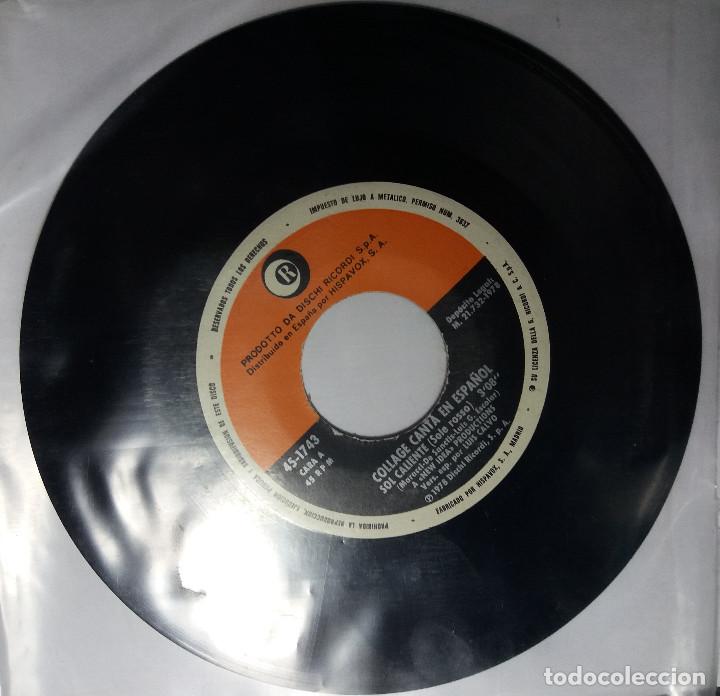 Discos de vinilo: COLLAGE (CANTA EN ESPA&Ntilde;OL): SOL CALIENTE / YO - Foto 1