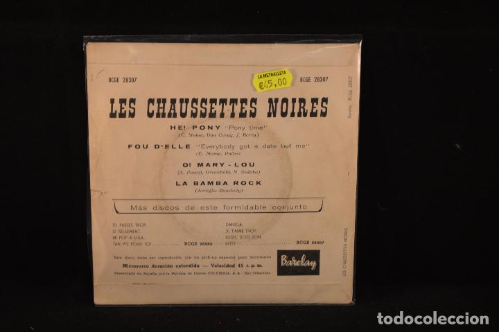 Discos de vinilo: LES CHAUSSETTES NOIRES - HE! PONY +3 - EP - Foto 2