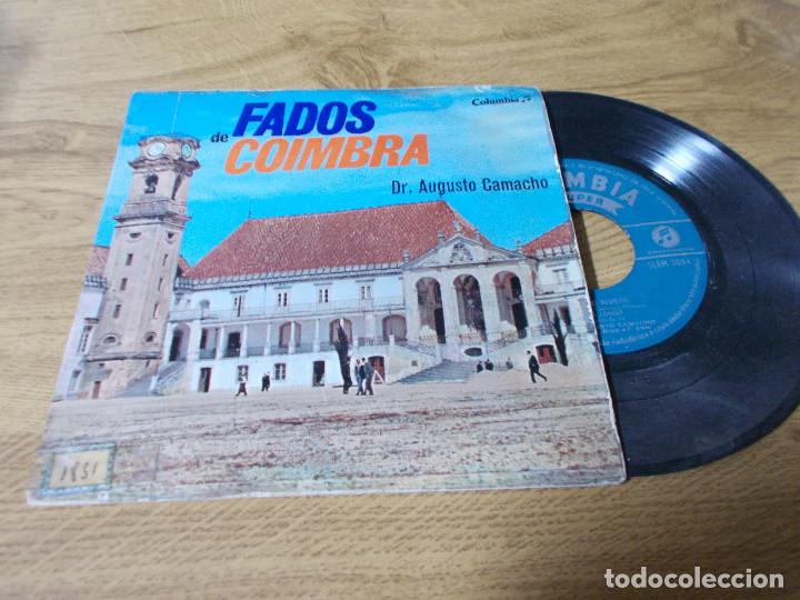 Discos de vinilo: FADOS DE COIMBRA. DR. AUGUSTO CAMACHO. - Foto 1