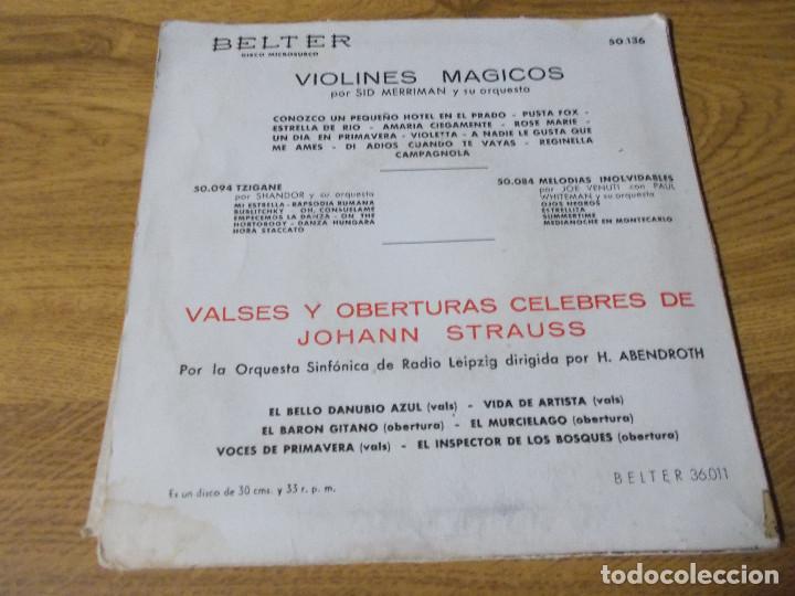Discos de vinilo: VIOLINES MAGICOS. SID MERRIMAN Y SU ORQUESTA. - Foto 2