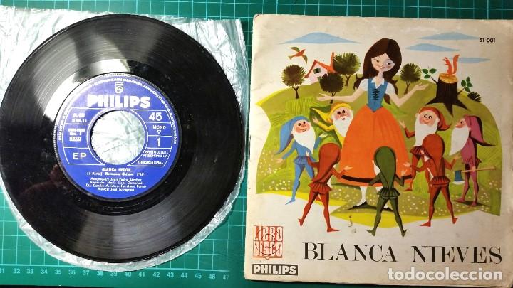 Discos de vinilo: DISCO DEL CUENTO DE BLANCANIEVES CON LIBRO Y 2 MAS DE REGALO - Foto 1