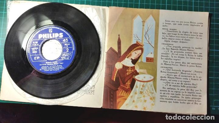 Discos de vinilo: DISCO DEL CUENTO DE BLANCANIEVES CON LIBRO Y 2 MAS DE REGALO - Foto 3