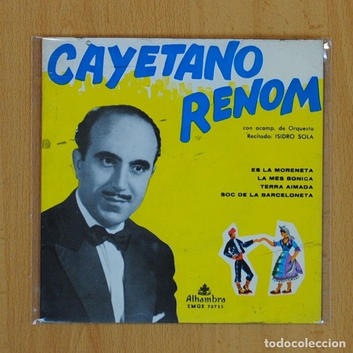 Discos de vinilo: CAYETANO RENOM - ES LA MORENETA + 3 - EP - Foto 1