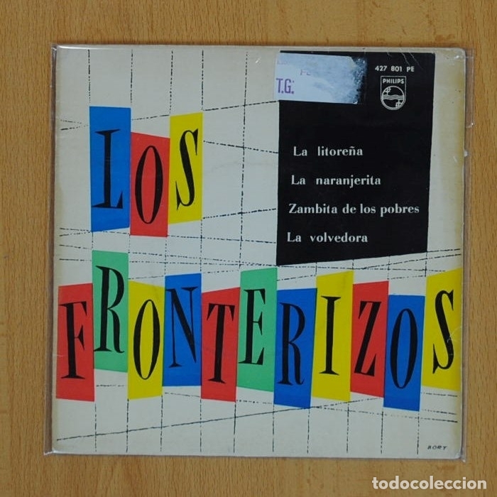 Discos de vinilo: LOS FRONTERIZOS - LA LITORE&Ntilde;A + 3 - EP - Foto 1