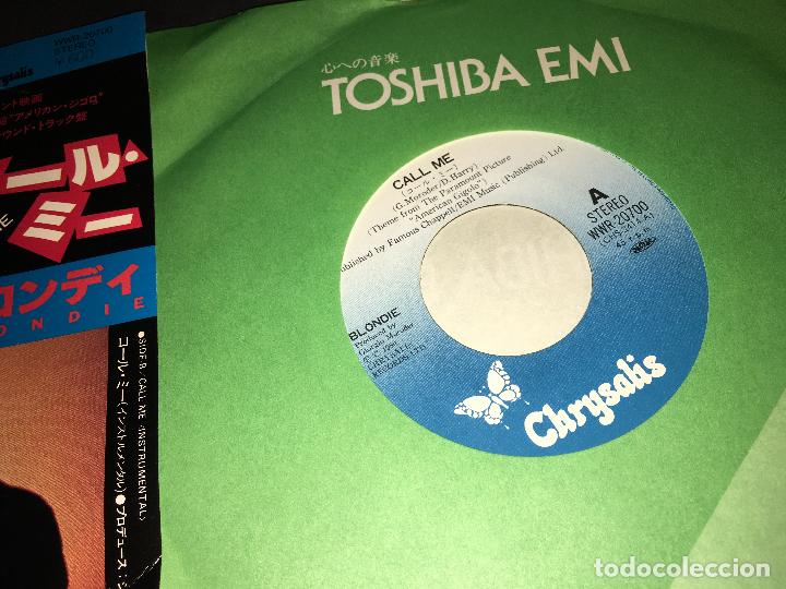 Discos de vinilo: BLONDIE (CALL ME ) SINGLE JAPAN  (EPI4) - Foto 2