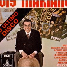 Discos de vinilo: L-P VINILOS LUIS MARIANO MELODIAS SUDAMERICANAS LP 1970 ODEON SPAIN PROMO STICKER. Lote 71977267