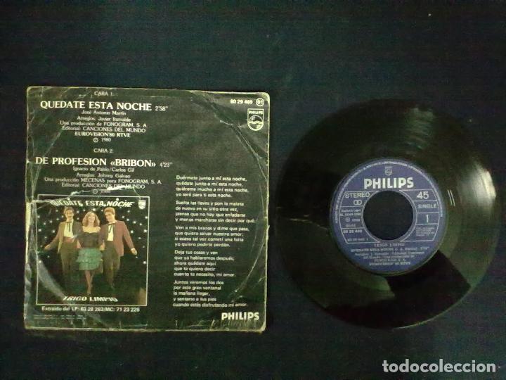 Discos de vinilo: TRIGO LIMPIO QUEDATE ESTA NOCHE - Foto 2