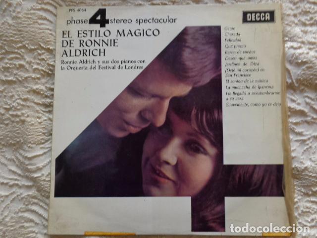 Discos de vinilo: El Estilo m&aacute;gico de Ronnie Aldrich - Decca -  1965 - Foto 2