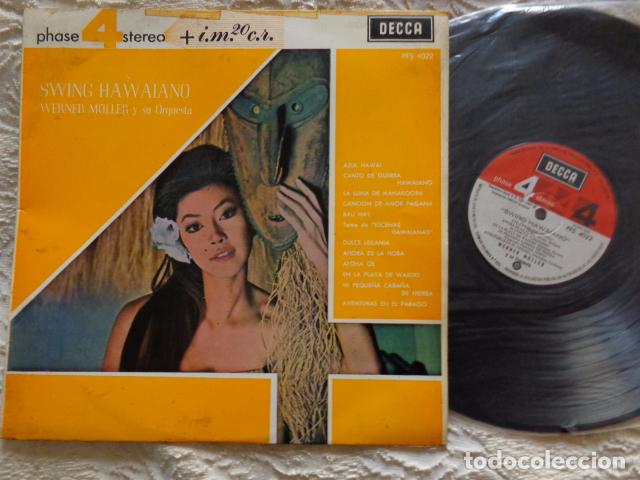 Discos de vinilo: Werner M&uuml;ller Y Su Orquesta &lrm;&ndash; Swing Hawaiano - Decca - 1966 - Foto 1