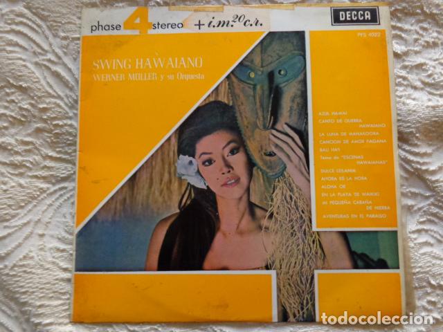 Discos de vinilo: Werner M&uuml;ller Y Su Orquesta &lrm;&ndash; Swing Hawaiano - Decca - 1966 - Foto 2
