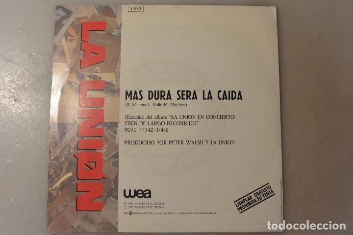 Discos de vinilo: DISCO VINILO LA UNION MAS DURA SER&Aacute; LA CA&Iacute;DA - Foto 2