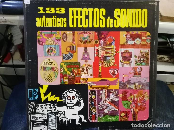 Discos de vinilo: 133 Aut&eacute;nticos Efectos de Sonido - 3 LP.